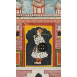 A RULER IN A PALACE, MANDI, PUNJAB HILLS, INDIA, 18TH CENTURY
