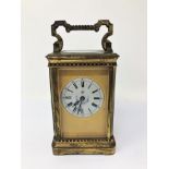 A GILT-BRASS CARRIAGE CLOCK, FRENCH, CIRCA 1900