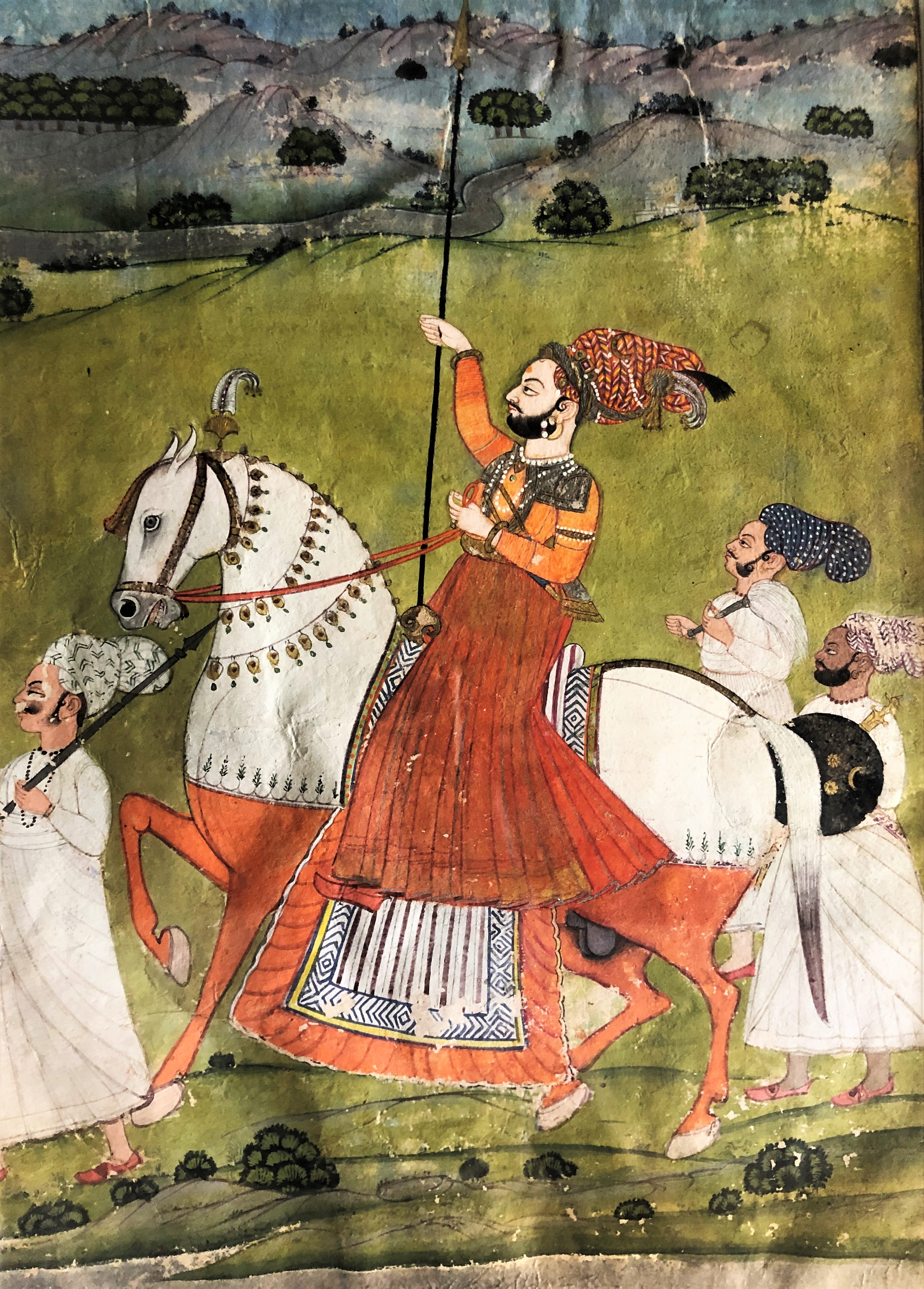 A MAHARAJA ON HORSEBACK, JODHPUR, RAJASTHAN, INDIA, LATE 18TH CENTURY