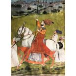 A MAHARAJA ON HORSEBACK, JODHPUR, RAJASTHAN, INDIA, LATE 18TH CENTURY