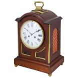 A FRENCH MAHOGANY BRACKET CLOCK, JAPY FRERES ET CIE, BEAUCOURT, LATE 19TH CENTURY