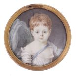 ˜A FRENCH PORTRAIT MINIATURE OF A CHILD, ATTRIBUTED TO JEAN-BAPTISTE-JOSEPH LE TELLIER (1759-AFTER 1
