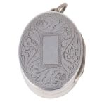 A GEORGE III SILVER VINAIGRETTE, ROGER BIGGS, LONDON, 1798