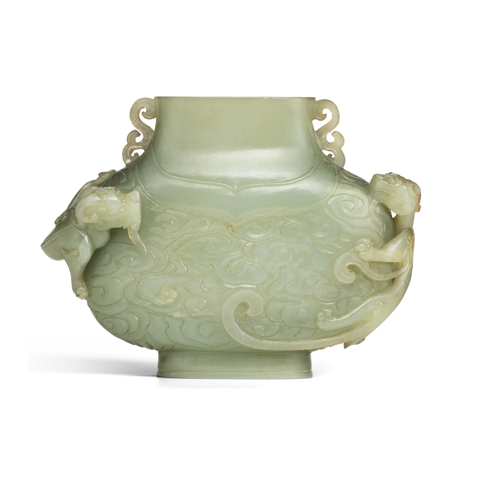 A CHINESE JADE FLASK, 18TH CENTURY - Image 2 of 3