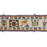 A LONG BEADWORK PANEL, GUJARAT, WESTERN INDIA, FIRST HALF 20TH CENTURY