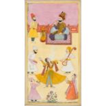 A NAUTCH PERFORMANCE, RAJASTHAN, INDIA, CIRCA 1800