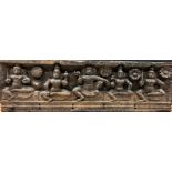 A CARVED WOOD FRIEZE PANEL, SOUTH INDIA, 18TH / 19TH CENTURY