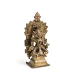 A BRONZE FIGURE OF PARVATI, WESTERN DECCAN, INDIA, 18TH CENTURY