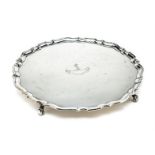 A GEORGE V SILVER SALVER, GARRARD & CO. LTD., LONDON, 1926