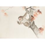 A JAPANESE PAINTING OF A MACAQUE, BY KAWABATA SHUNSUI (1882-1934), EARLY 20TH CENTURY