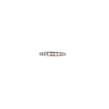 DIAMOND AND PLATINUM HALF ETERNITY RING, TIFFANY & CO.