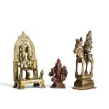 THREE BRONZE IMAGES, INDIA, 18TH / 19TH CENTURY