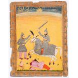 A SCENE FROM A BATTLE, KASHMIR OR DELHI, INDIA, 19TH CENTURY