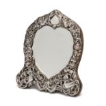A VICTORIAN SILVER-MOUNTED DRESSING TABLE MIRROR, WILLIAM COMYNS & SONS, LONDON, 1895
