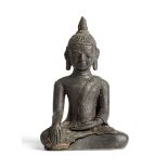 A SEATED FIGURE OF BUDDHA, BURMA, CIRCA 15TH CENTURY