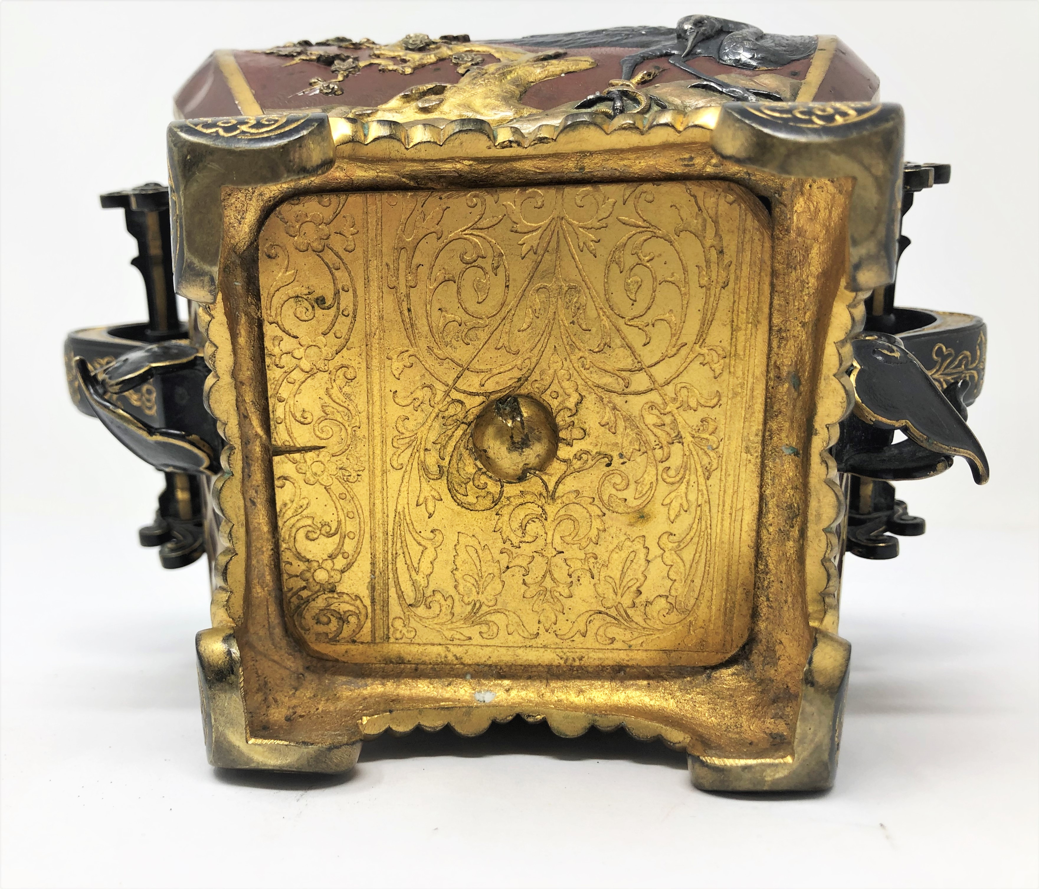 A JAPANESE MIXED METAL PARCEL-GILT KORO, MEIJI PERIOD (1868-1912) - Image 6 of 8