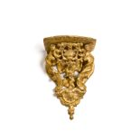 □ A GILTWOOD WALL BRACKET, FRENCH, EARLY 18TH CENTURY