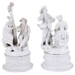 TWO ITALIAN PORCELAIN GROUPS, PROBABLY NOVE, LATE 18TH CENTURY