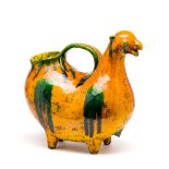 A SPLASHWARE EWER, PROBABLY CANAKKALE, WESTERN ANATOLIA, CIRCA 1900