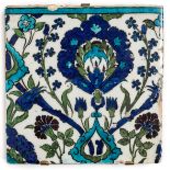 A DAMASCUS TILE, OTTOMAN SYRIA, LATE 16TH CENTURY