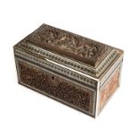 ˜AN ANGLO-INDIAN TEA-CADDY, BOMBAY, INDIA, CIRCA 1880