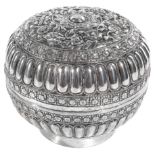 A SILVER LIMEBOX, BURMA, 19TH CENTURY