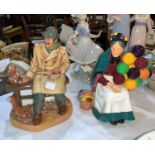 Two Royal Doulton figures: "Lunchtime" HN 2485 & "The Old Balloon Seller" HN1315