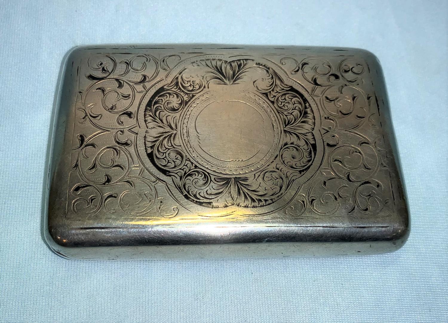 A Russian silver and niello tobacco box, Kokoshnik for Vilnius Anatoli Apollonovich 1809-1908, - Image 2 of 2