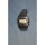 A 1970's Omega LCD digital Constellation gents stainless steel wristwatch on original bracelet