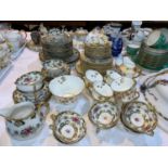 Two Victorian floral and gilt part tea services