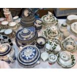 A Boot's Old Willow pattern dinner service; a selection of Royal Grafton Noel china; etc.