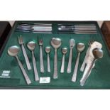 A 1970's Viner's stainless steel canteen of cutlery, boxed; 2 part canteens