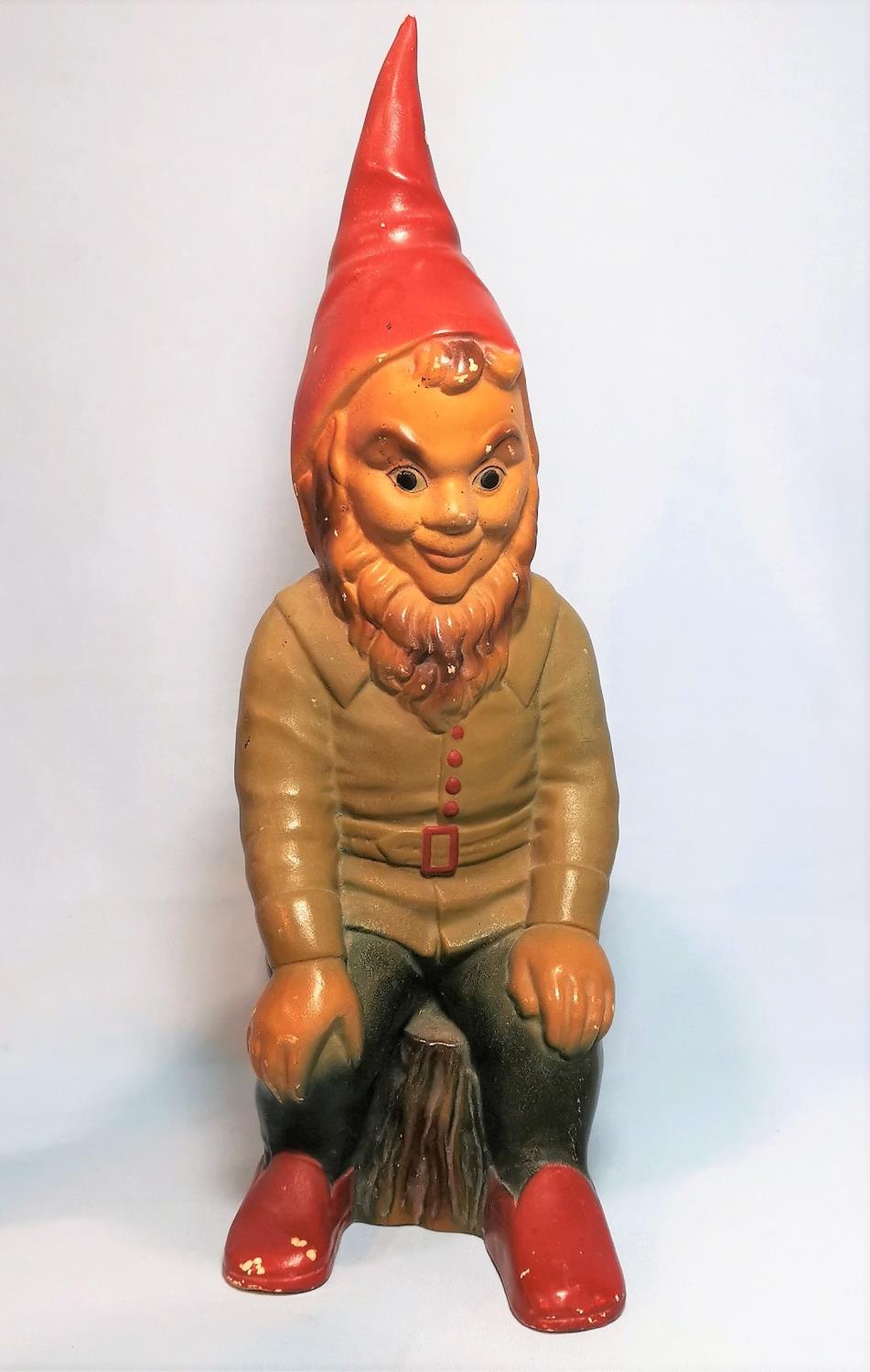 An early Sylvac seated gnome, No. 110, height 35 cm