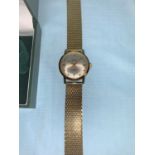 A gent's Galco Automatic wristwatch, gilt cased, on link bracelet
