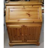 A Ducal pine bureau cabinet, 81 cm