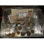 A selection of Chinese banknotes and coinage facsimile and others