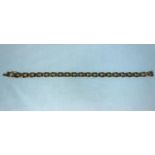 A 9 carat gold link bracelet, 9.5 gm