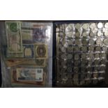 A selection of coins and banknotes