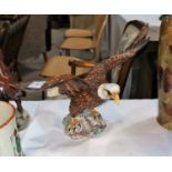 A Beswick pottery figure of a Bald Eagle, width 33 cm