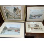 Bert Critchlow: Little Moreton Hall, watercolour, signed; local and other prints