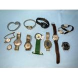 A selection of ladies & gents vintage watches