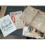 A selection of 19th century Royal souvenir ephemera to include aa copy of The Sun, June 28, 1838