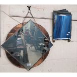 Two Art Deco wall mirrors
