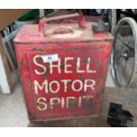 A Shell 'Motor Spirit' petrol can
