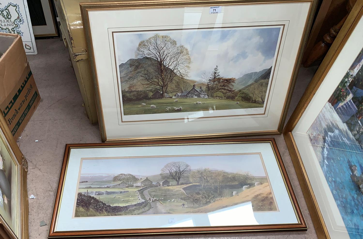 Alan Ingham, 'Tranquil Valley', artist signed print, framed and glazed; a similar print; an - Image 3 of 3