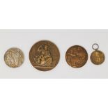 H.M. Petit: bronze agricultural, medal, 5 mm; a RHS silvered medal and 2 others