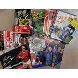 A selection of MUFC 1960's / 70's programs. books and ephemera
