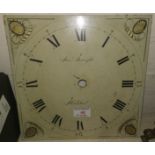 A grandfather clock face plate, 30 hour