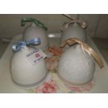 Four Lladro bells