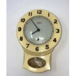 A Smith's vintage Enfield wall clock in plastic case